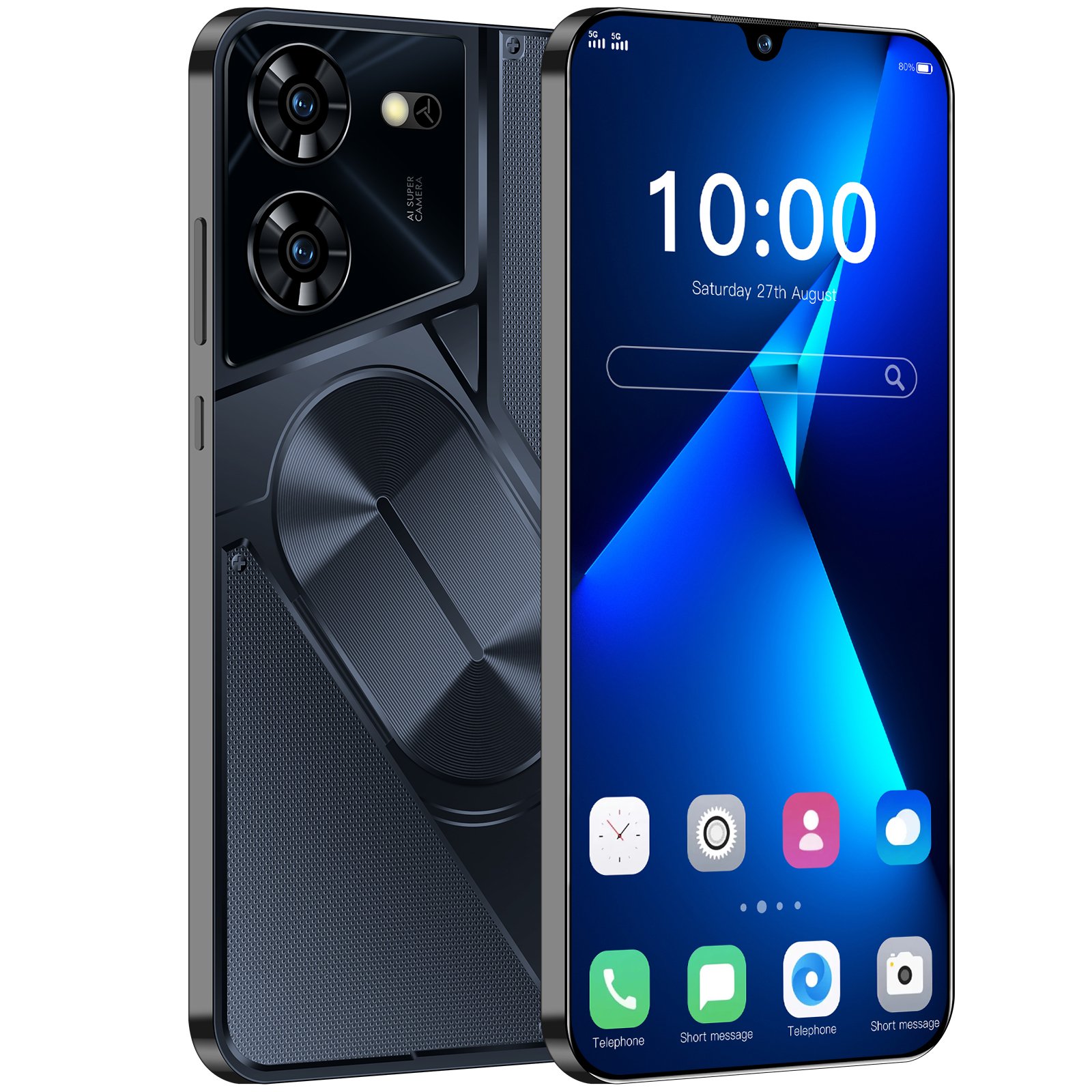 2024 NEW Mobile Phone 6 3Inch 2.0MP Pova 5 Pro 16GB+128GB Fashion Color 3G Smartphone Original Phone with HighResolution